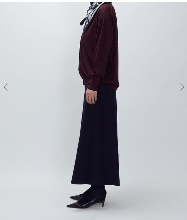 新品 ★半額★1er プルミエ アロンディスモン ウールサテンキュロットパンツ