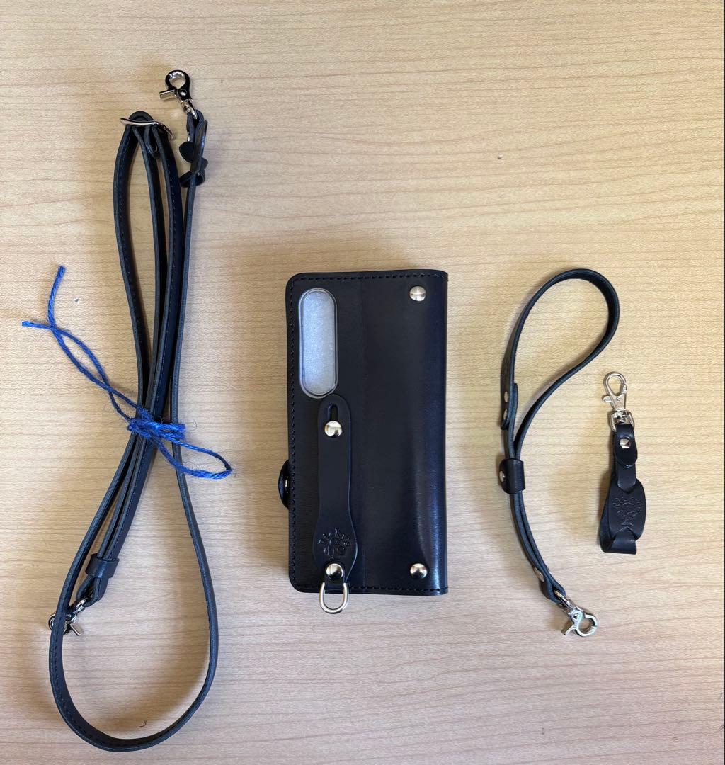 スマホケース　ストラップ　セット　Xperia 1Ⅵ 栃木レザー　エクスペリア