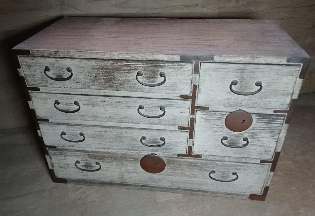 小桐箪笥 桐タンス 鍵なし 収納 和家具 昭和レトロ