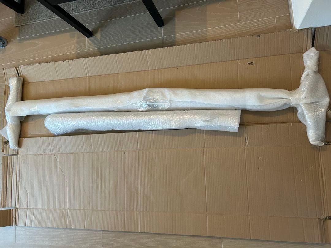 KANADEMONO シンプル アイアン ハンガーラック　Black　W90cm