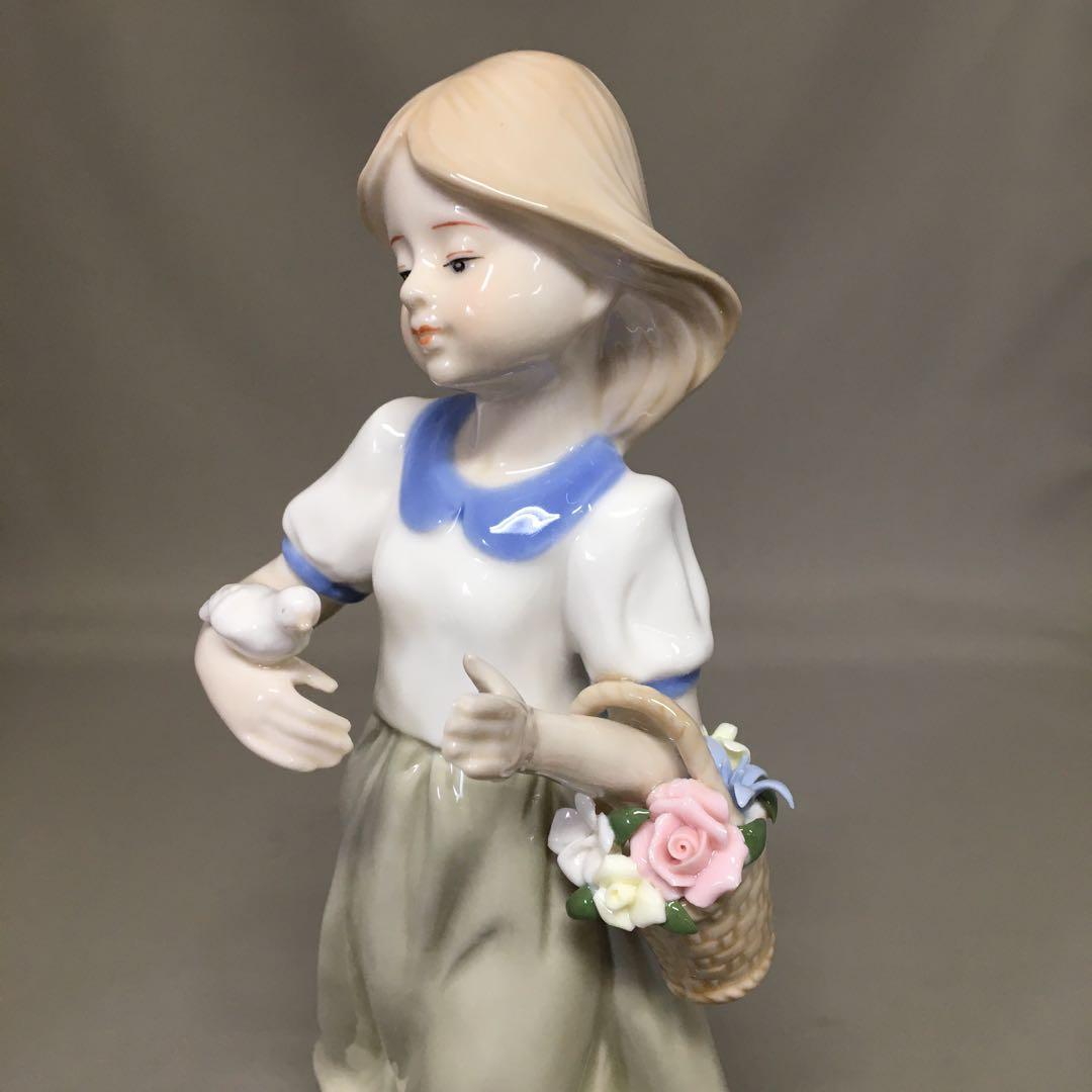 【新品・未使用】 陶磁器　人形　のどか