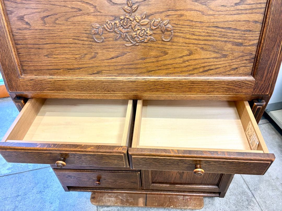 カントリーハウス ライティングビューロー 三越家具 ブルージュ 英国 デスク