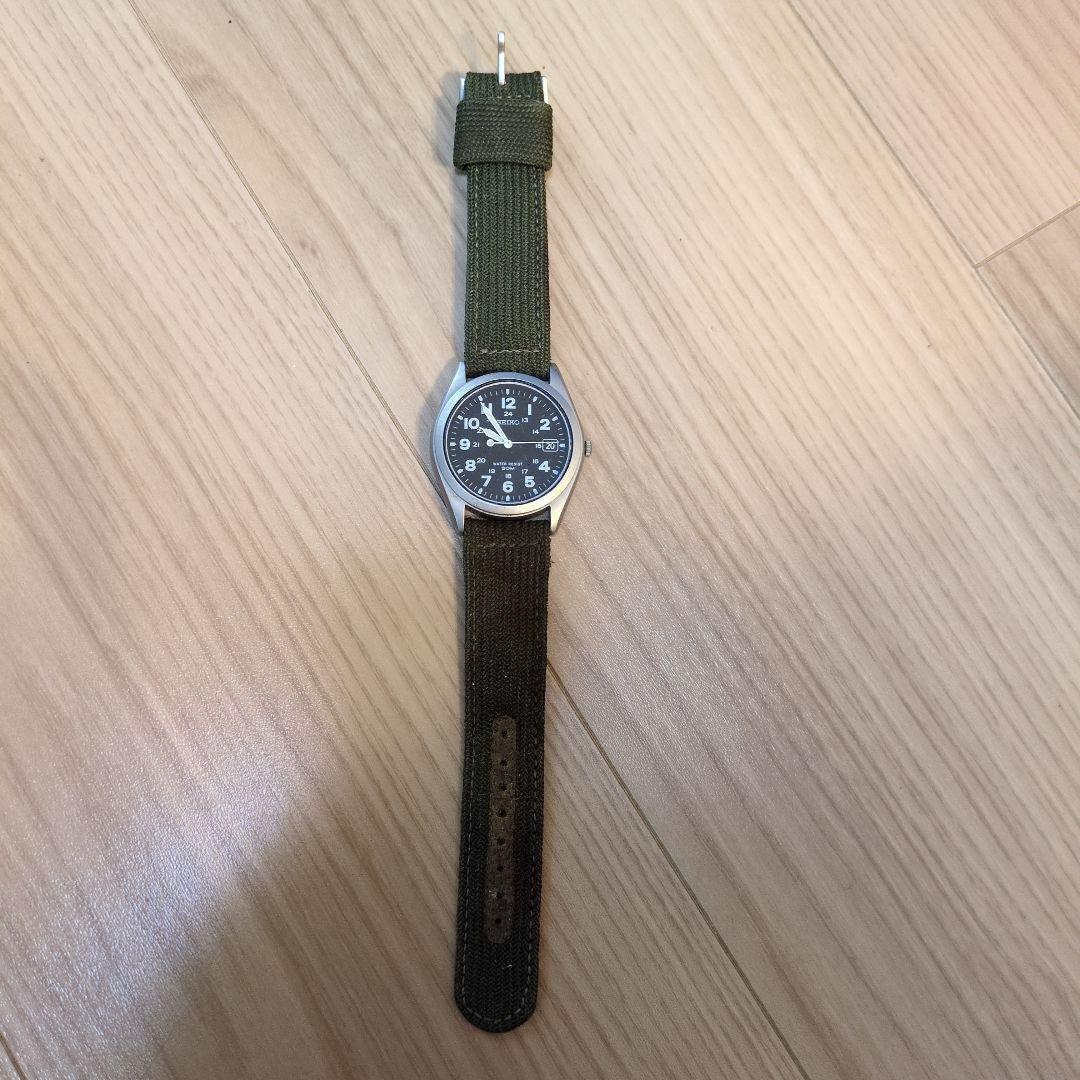 電池交換済 SEIKO アナログ腕時計 WATER RESIST 50M