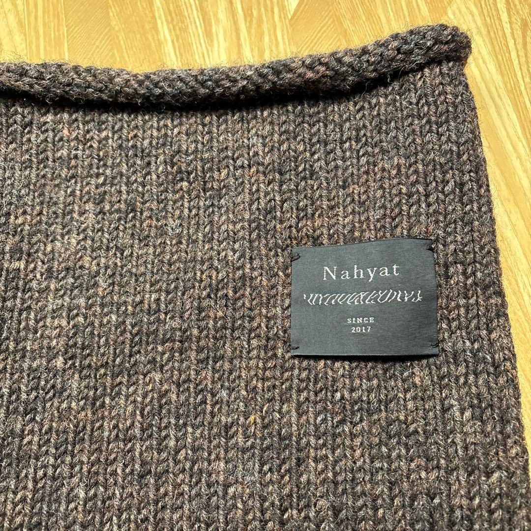 nahyat スヌード　ダークブラウン