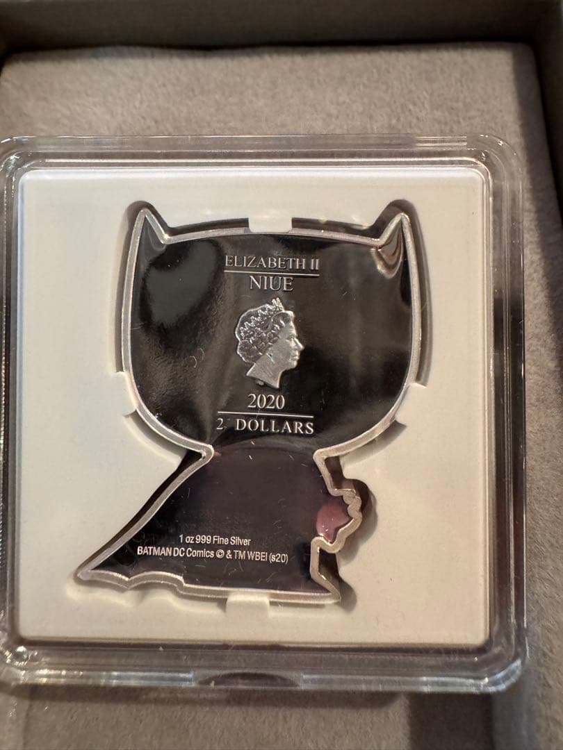 バットマン 2020年 2ドル 銀製　チビ
