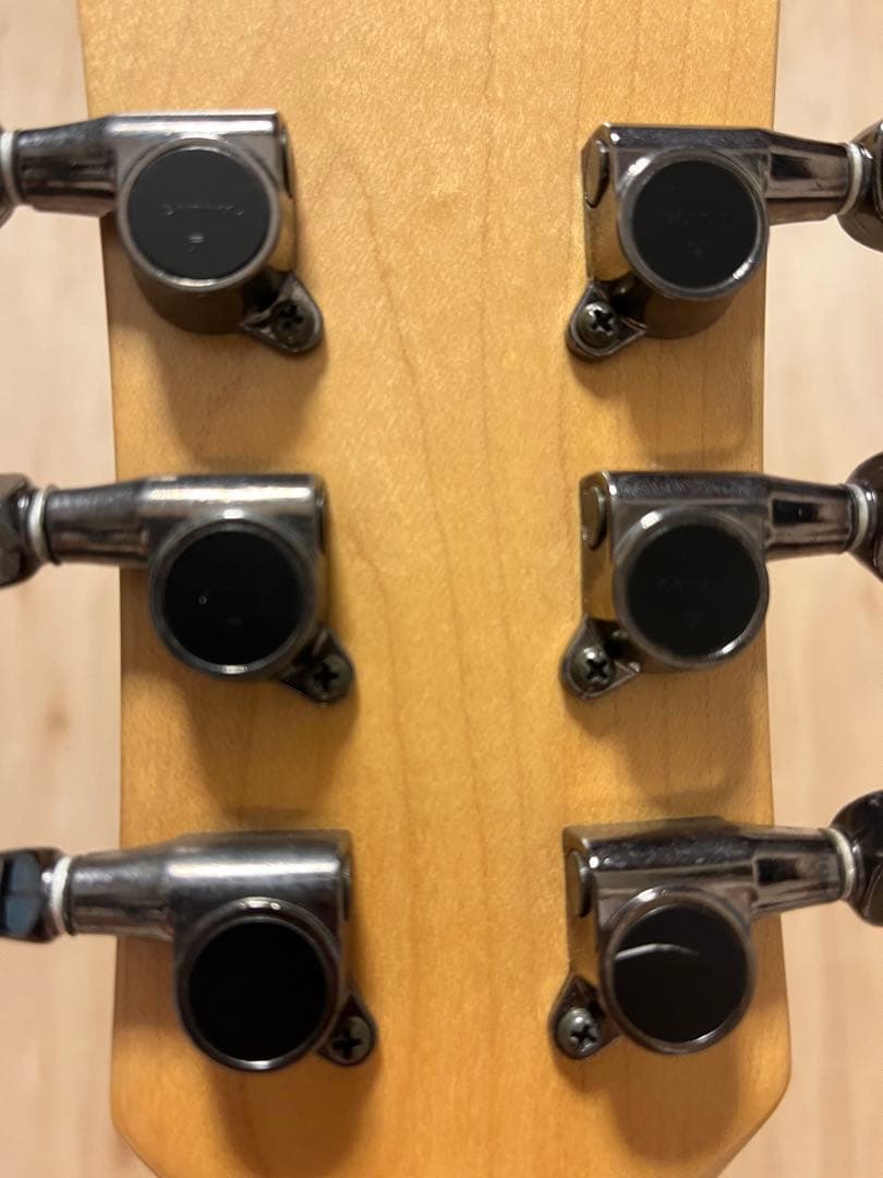 Burny ブラックレスポールタイプギター　SLG50