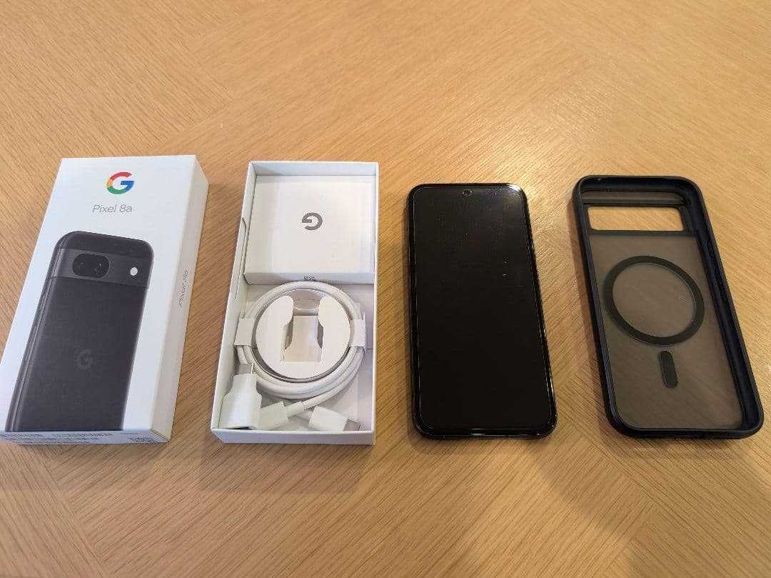 国内美品 Google Pixel8a 128G 黒　magsafe対応ケース付