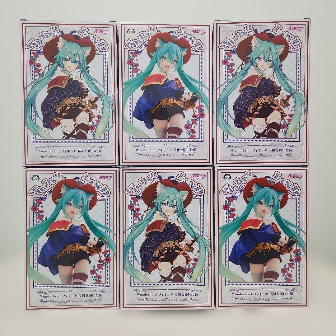 初音ミク　Wonderland フィギュア 長靴を履いた猫 6体