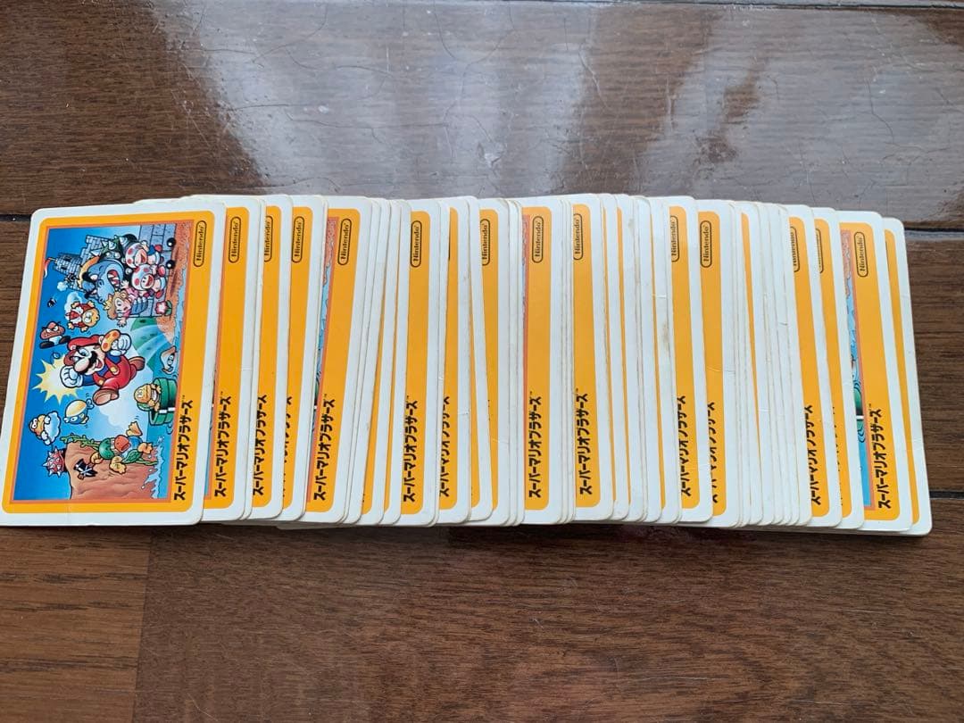 昭和レトロ 当時物 レア☆ファミコンスーパーマリオブラザーズ任天堂トランプカード