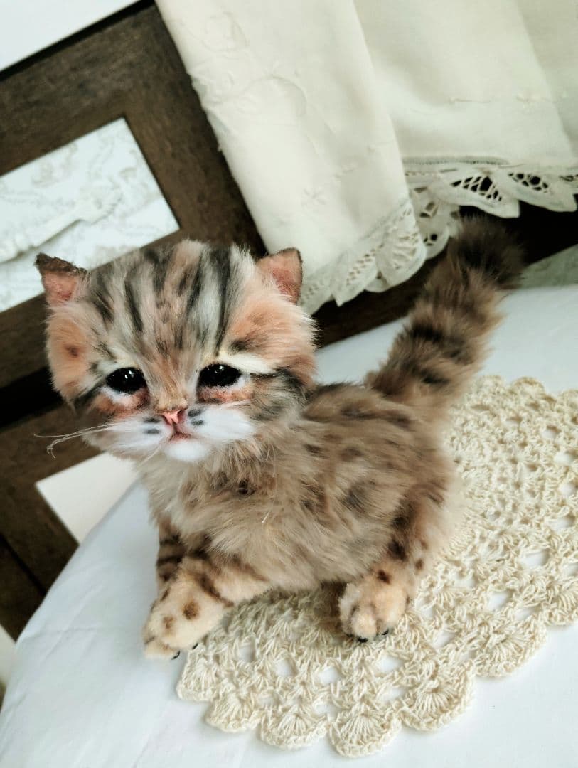 ヤマネコベビー❤子猫ちゃん♡アートドール♡ぬいぐるみ♡