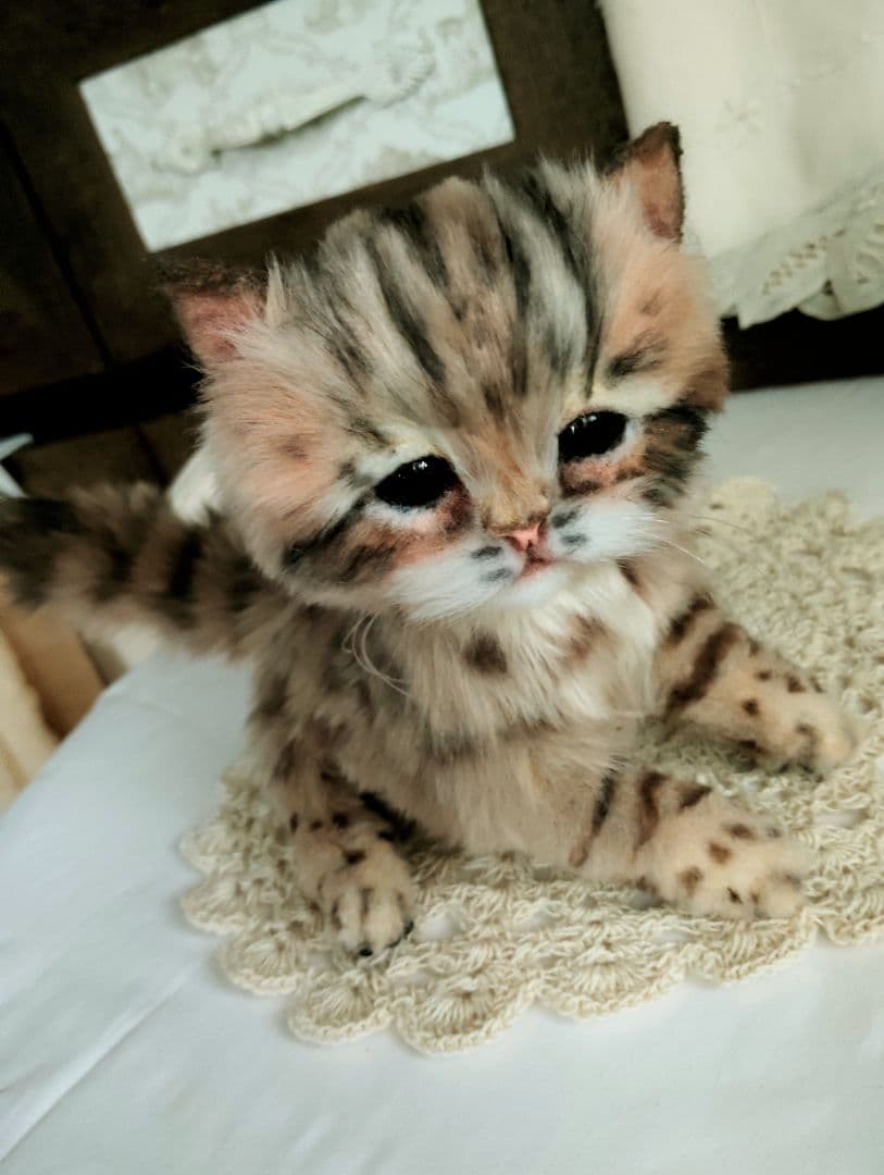 ヤマネコベビー❤子猫ちゃん♡アートドール♡ぬいぐるみ♡