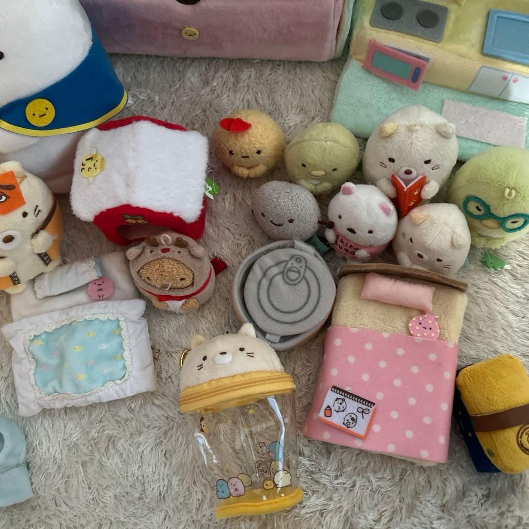 すみっコぐらし　ぬいぐるみ　てのり　ベッド　クローゼット　キッチン　布団