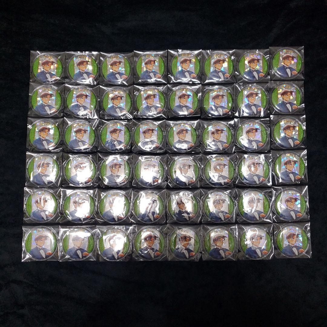 名探偵コナン コナン展 缶バッジ 服部平次 48点 (おまけ付き)