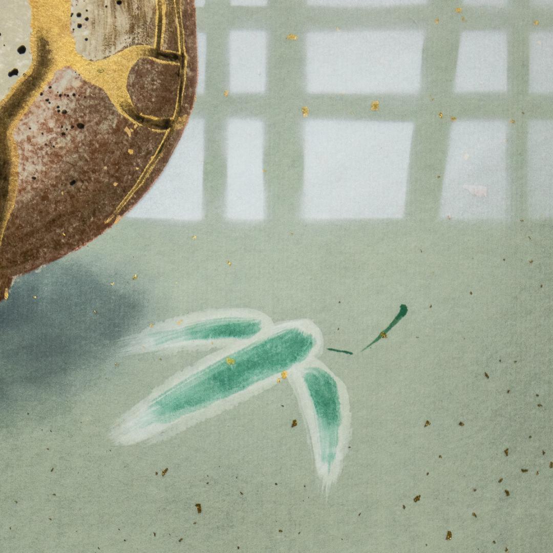 掛軸-1367　木村亮平　光悦雪峯　茶碗図　茶道具図