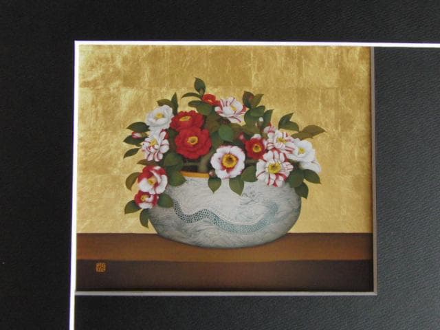 黒田悦子、青龍春嬌、希少な画集より、新品高級額・額装付、状態良好