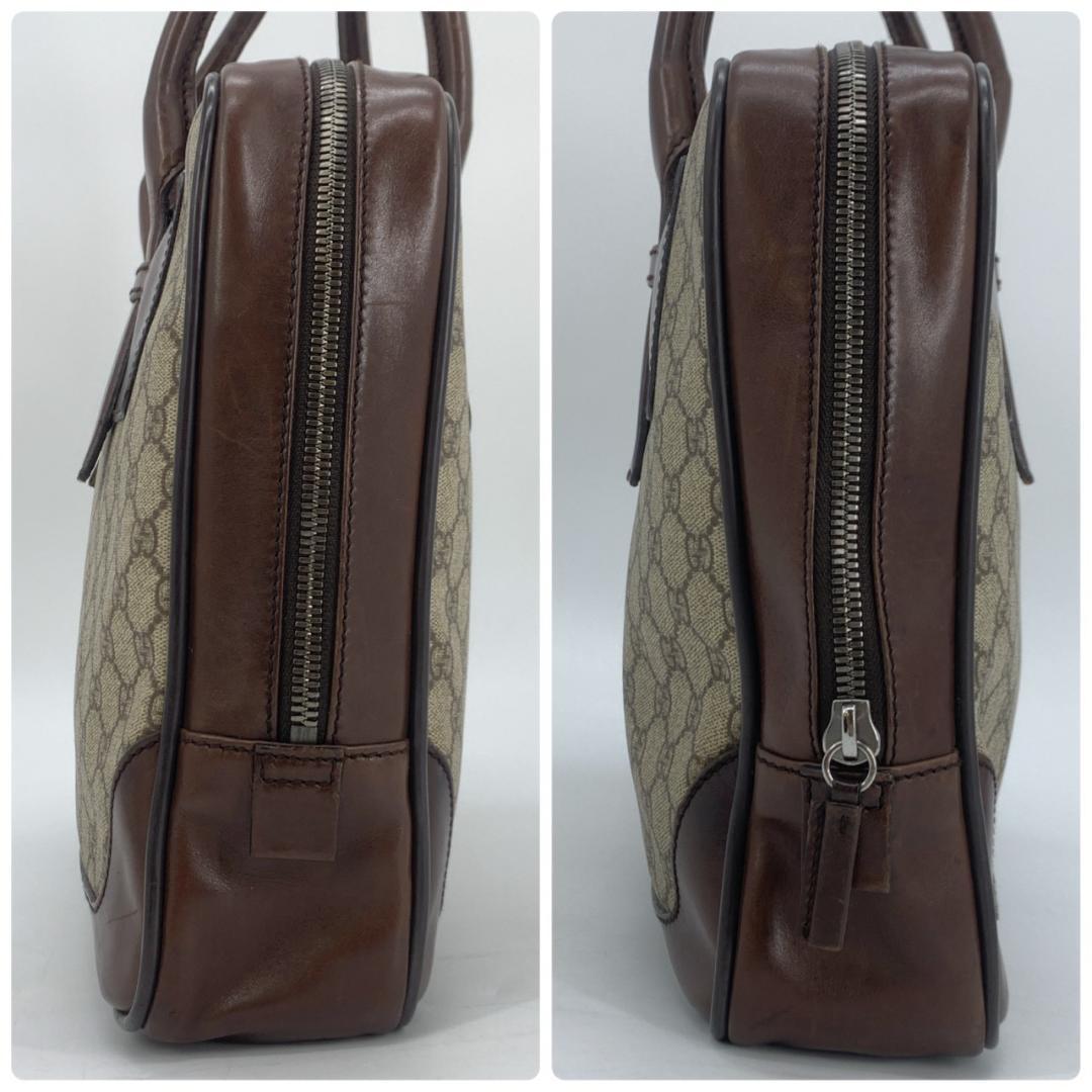 グッチ GGスプリーム GG柄 ビジネスバッグ ブリーフケース PVC ベージュ