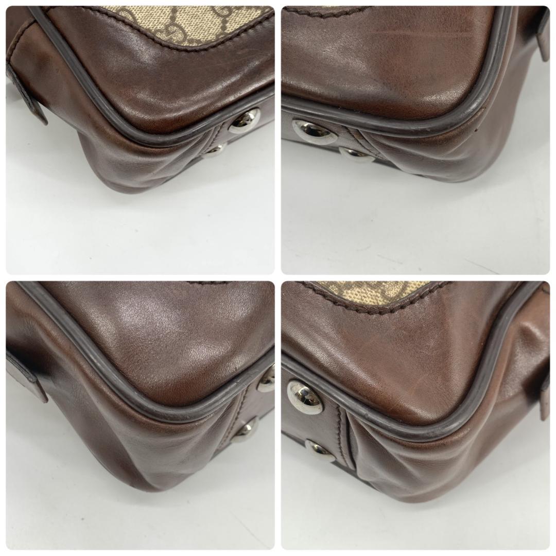 グッチ GGスプリーム GG柄 ビジネスバッグ ブリーフケース PVC ベージュ