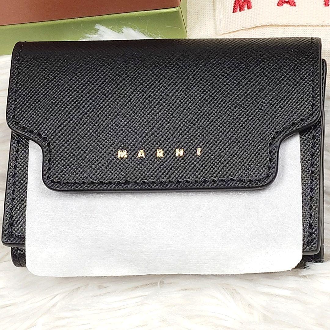 ちゃんたくマルニ ミニウォレット 三つ折り レザー トランク ユニセックス