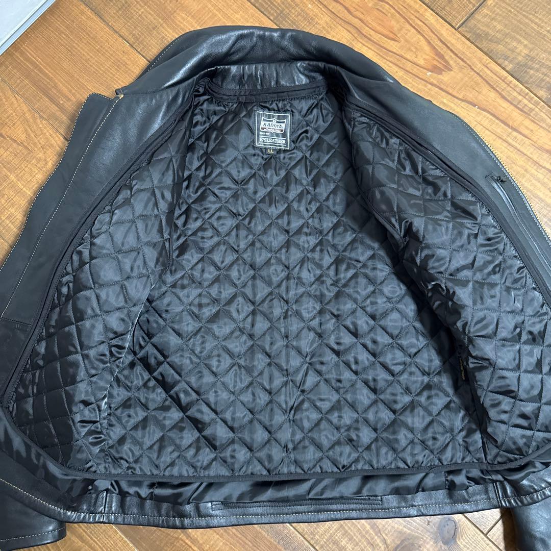 KADOYA レザージャケット　LL 牛革　ライダース
