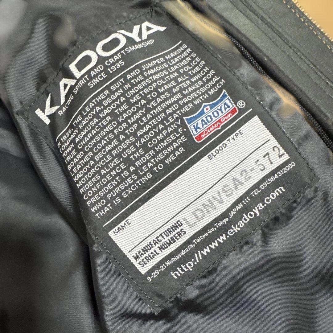 KADOYA レザージャケット　LL 牛革　ライダース
