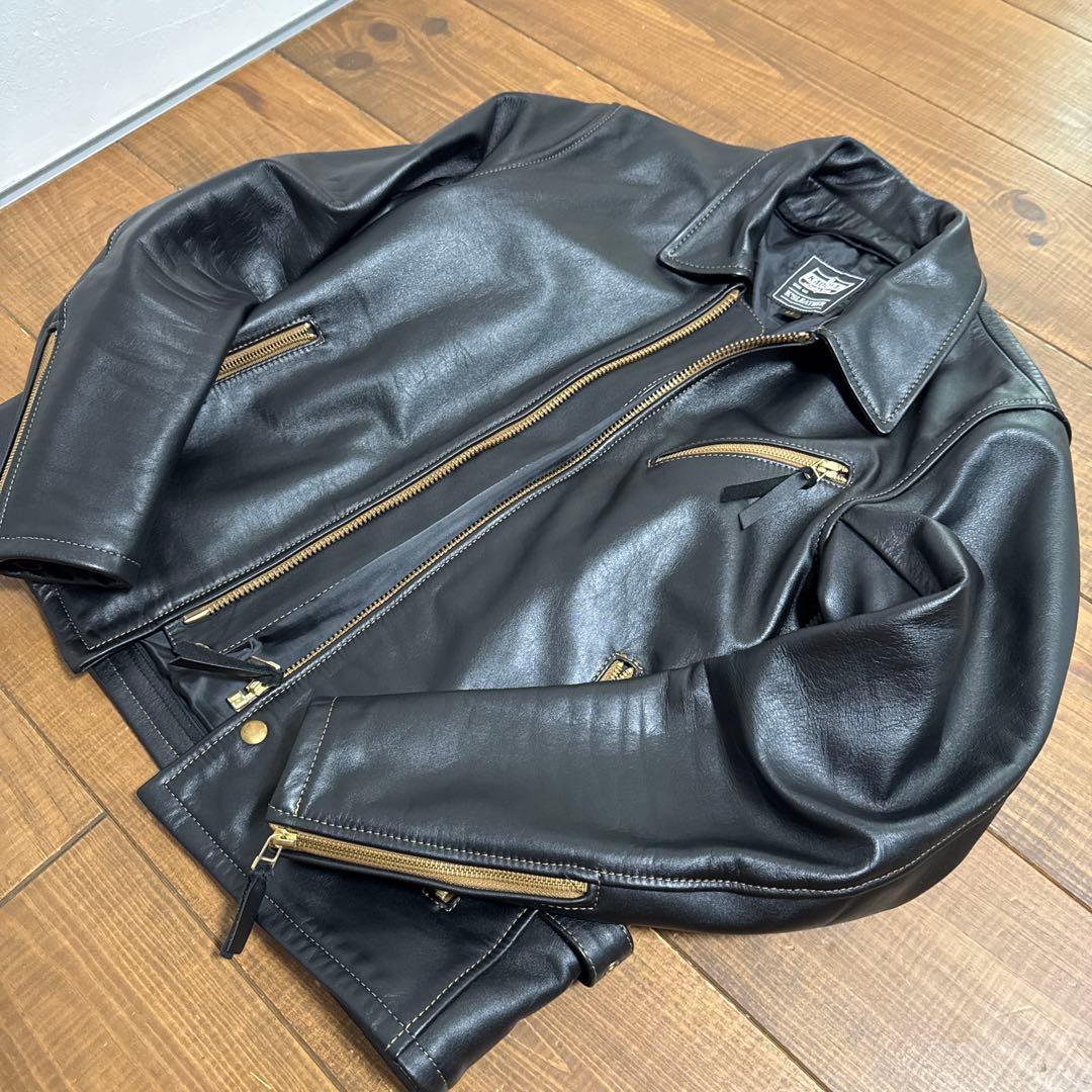 KADOYA レザージャケット　LL 牛革　ライダース