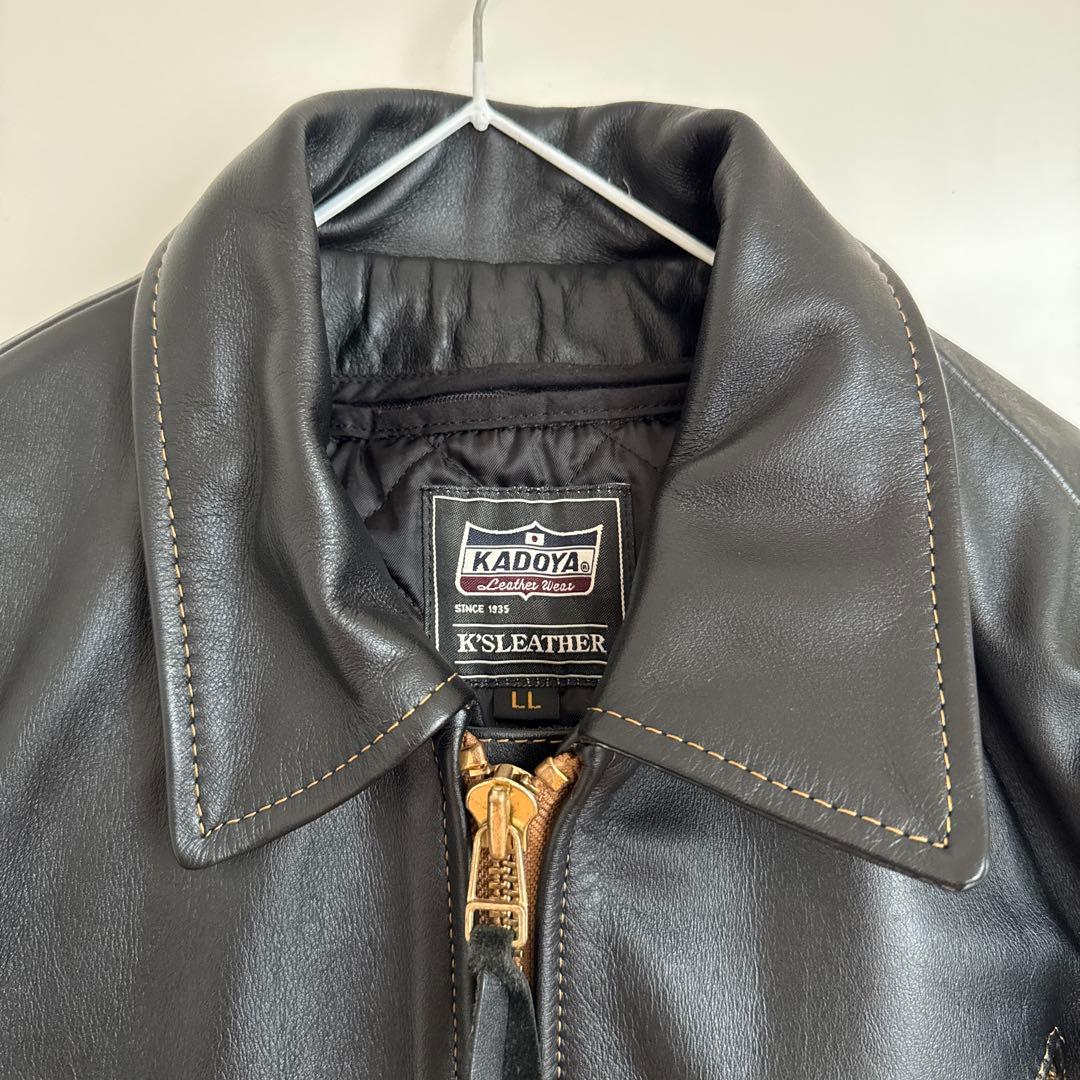 KADOYA レザージャケット　LL 牛革　ライダース