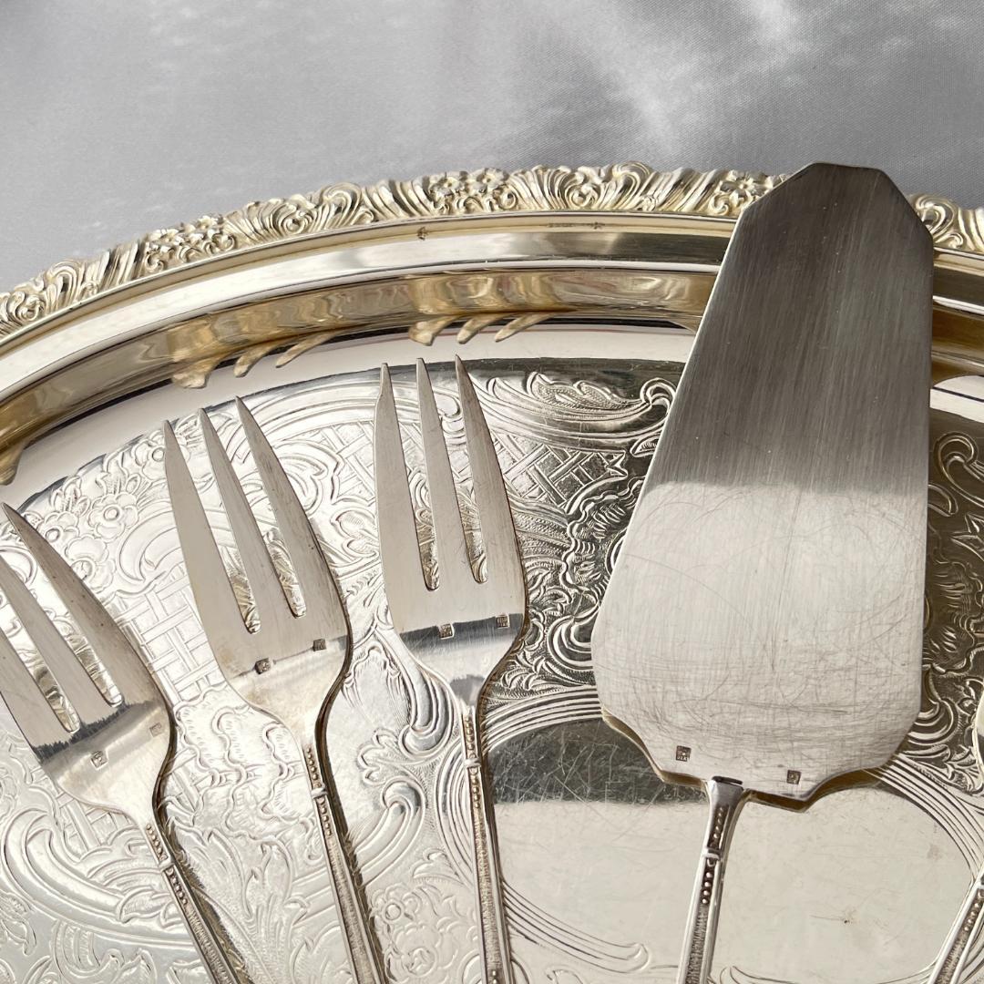 【仏蘭西】 ロシア様式のケーキフォーク ケーキサーバー 仏蘭西