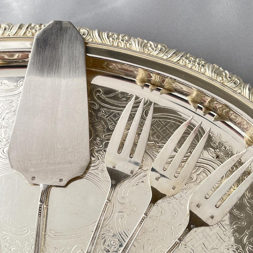 【仏蘭西】 ロシア様式のケーキフォーク ケーキサーバー 仏蘭西