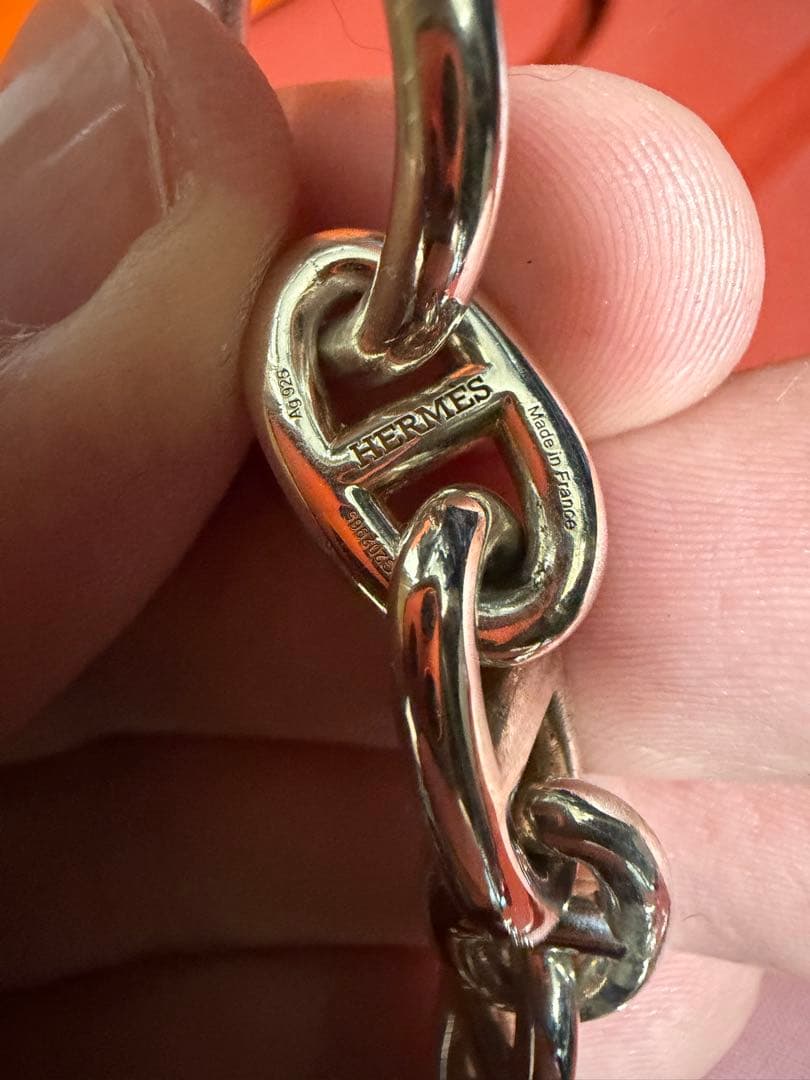 エルメス HERMES シェーヌダンクル ブレスレット MM 15コマ
