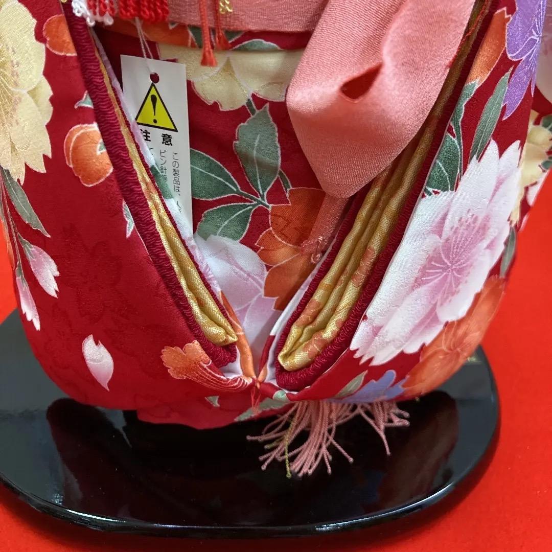 2203 可愛い市松人形　美品　市松人形　ポニーテール人形　高さ42.5㎝位