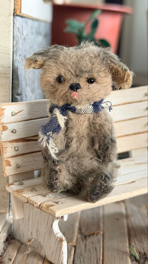 moriのえほん様　お茶目なワンコ　ミニチュア　ぬいぐるみ