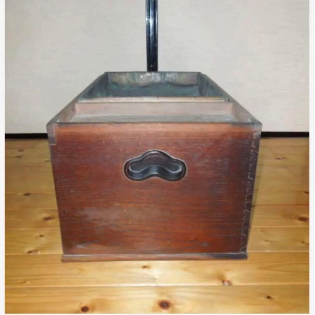 長火鉢 大 引出付 手焙り アンティーク レトロ