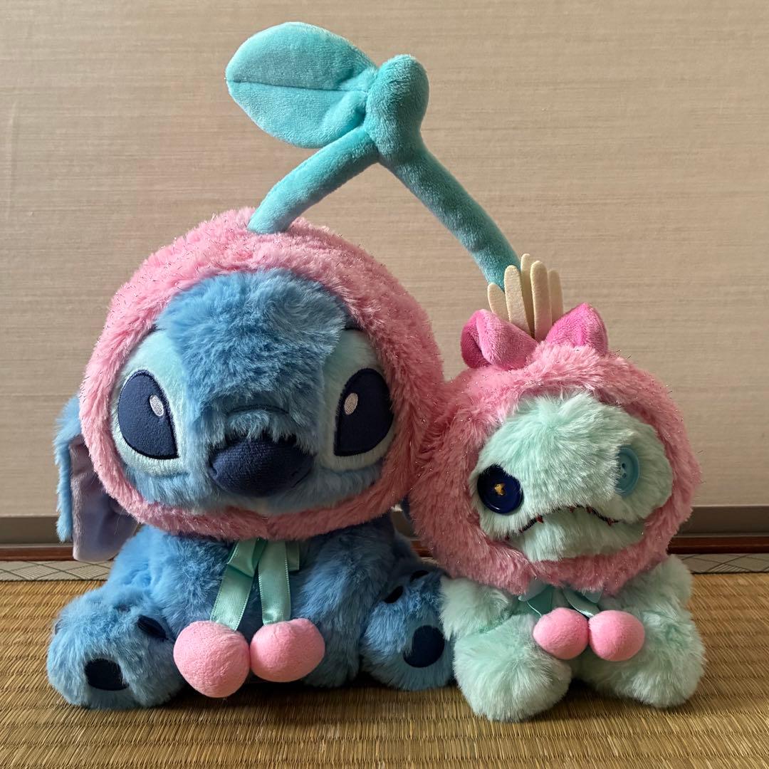 ディズニーストア　スティッチ＆スクランプぬいぐるみ