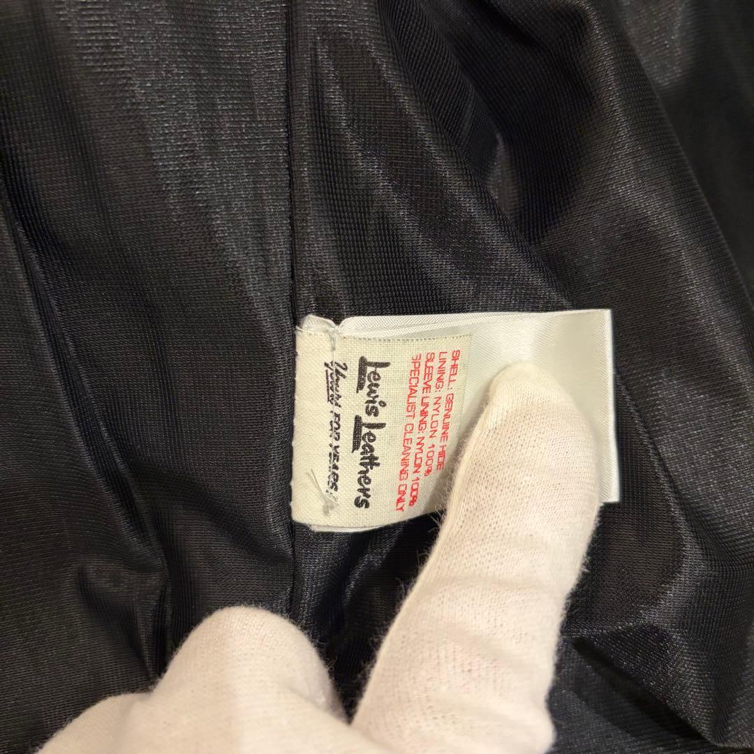 【美品】ルイスレザー　Lewisleather サイクロンタイトフィット38