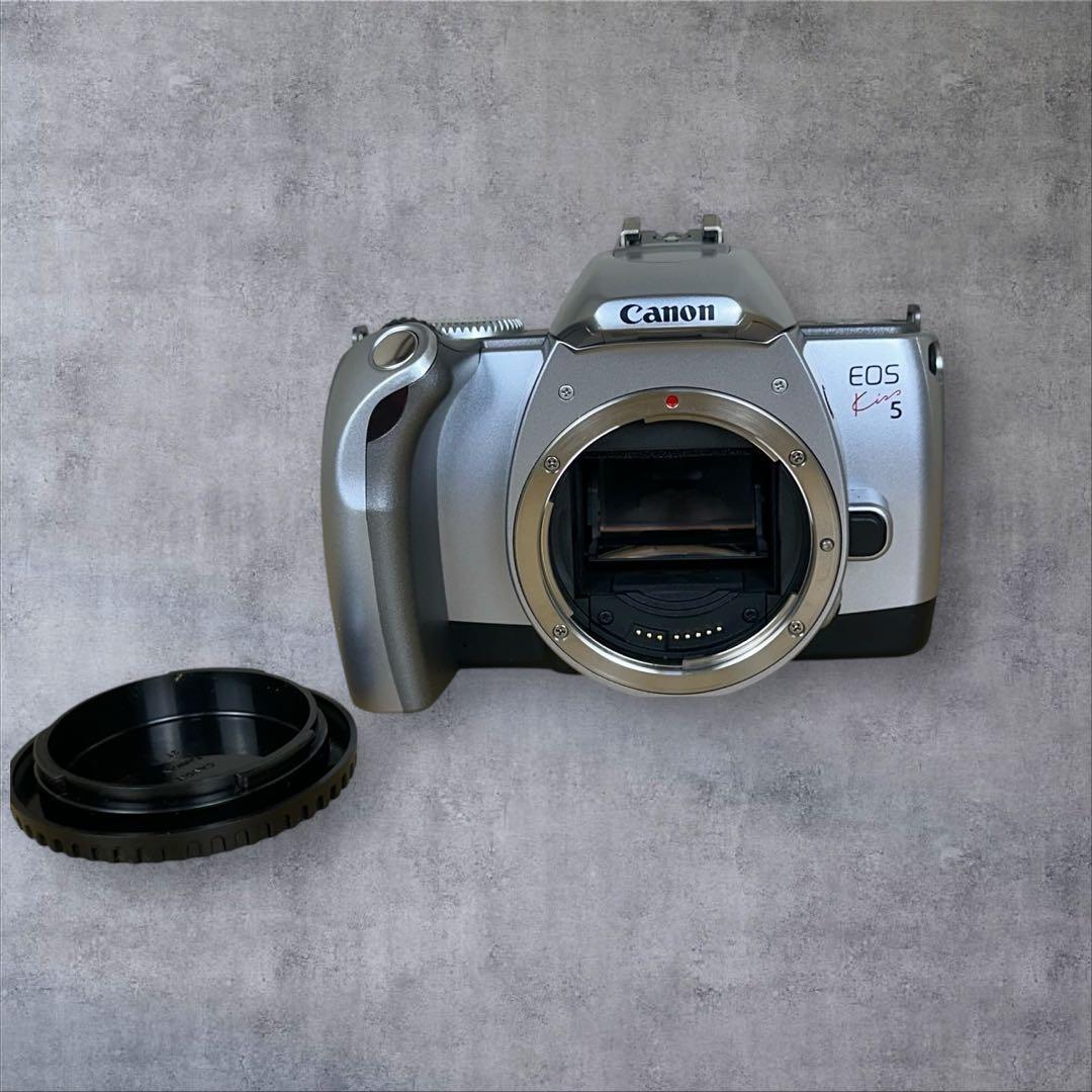 【廃盤品】Canon EOS Kiss 5 フィルムカメラ　　ストラップ取説付き
