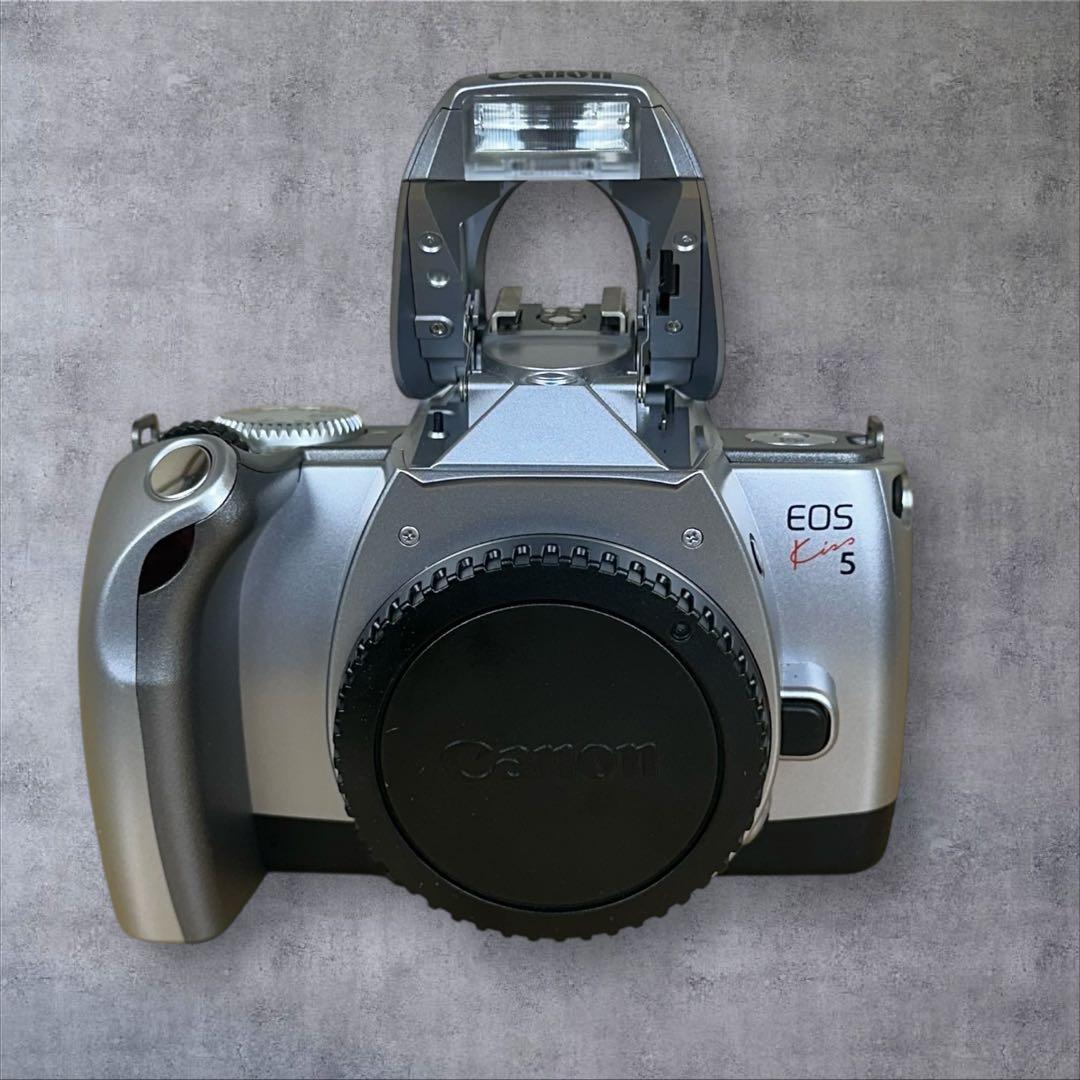 【廃盤品】Canon EOS Kiss 5 フィルムカメラ　　ストラップ取説付き