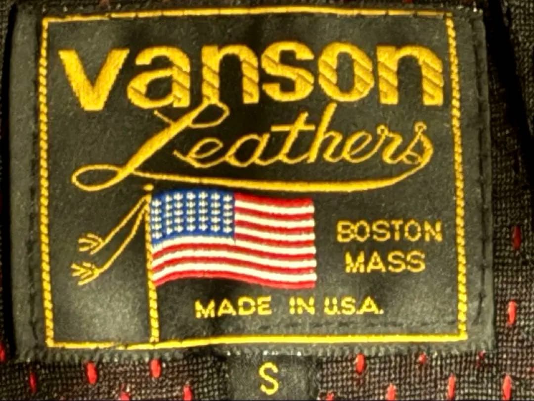 VANSON レザージャケット ライダース S 美品