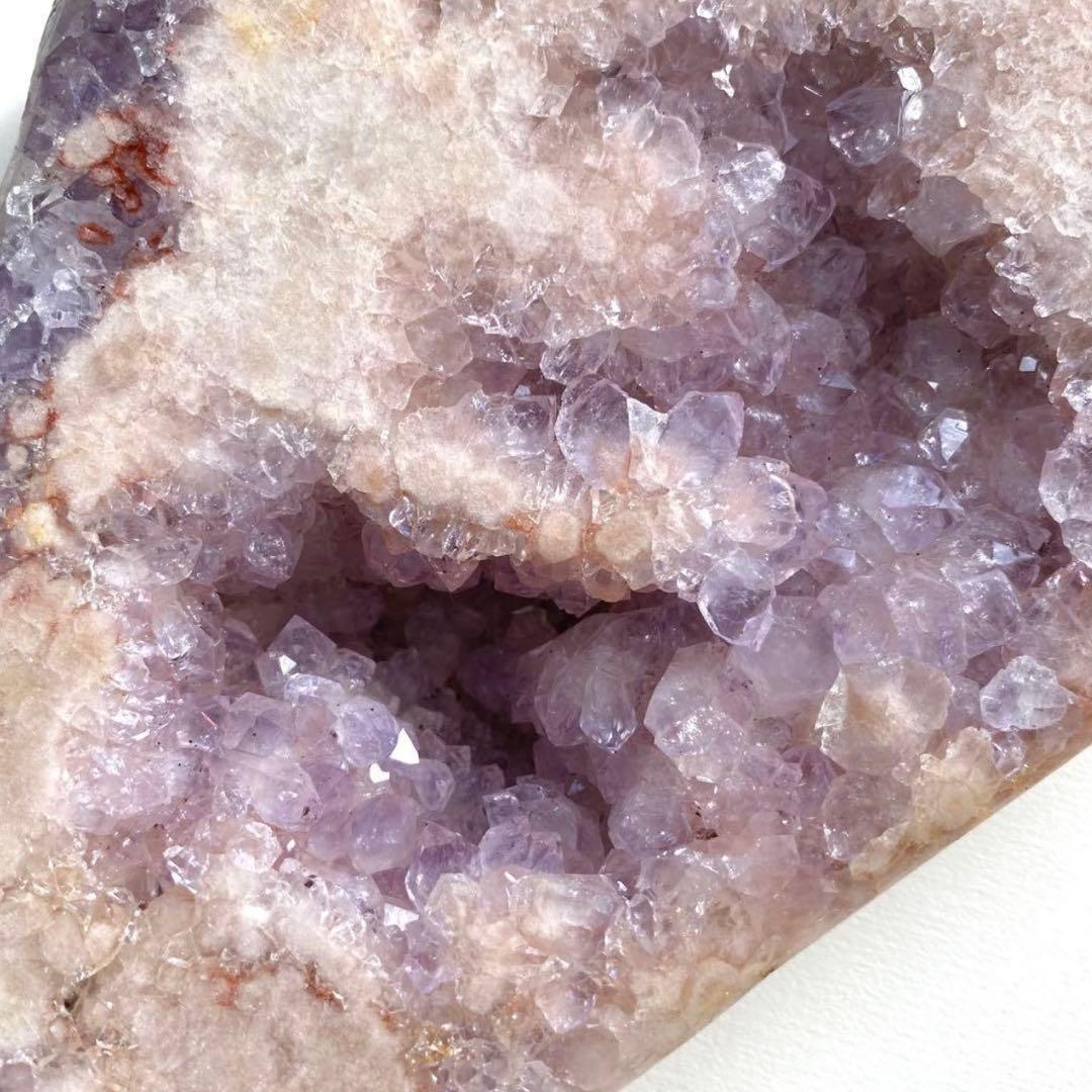 【 特大 ピンクアメジスト キュート 原石 プレート 約1.1kg