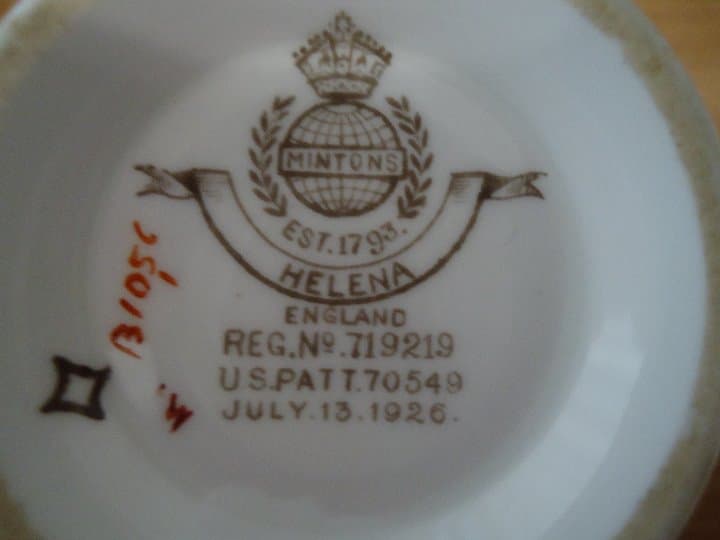Minton ミントン ヘレナカップ＆ソーサー4客セットイギリス製