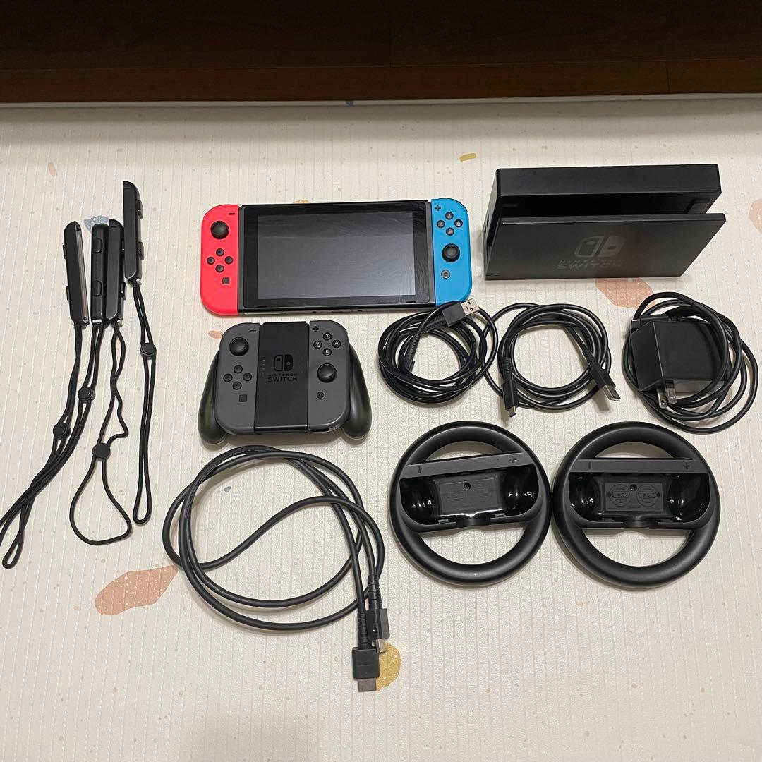 Nintendo Switch本体セット + 追加Joy-Con /ハンドル