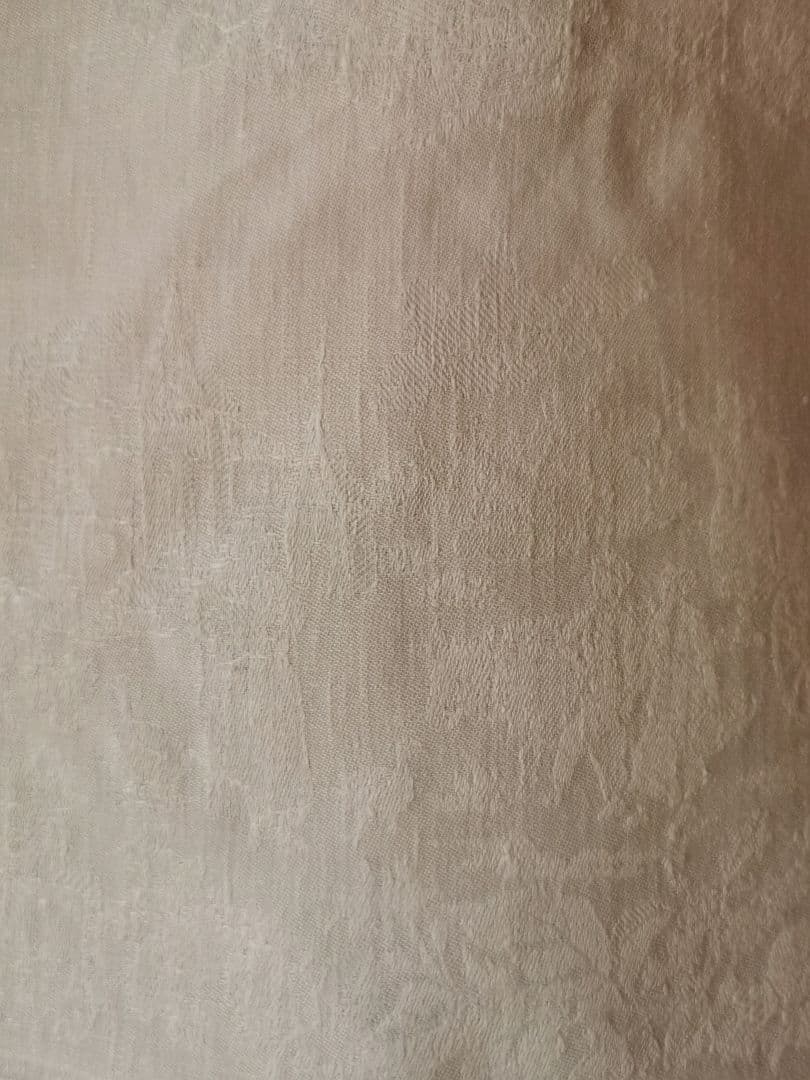 アンティーク ビーダーマイヤー トワルドジュイ 日常美 花文字刺繍ダマスクリネン