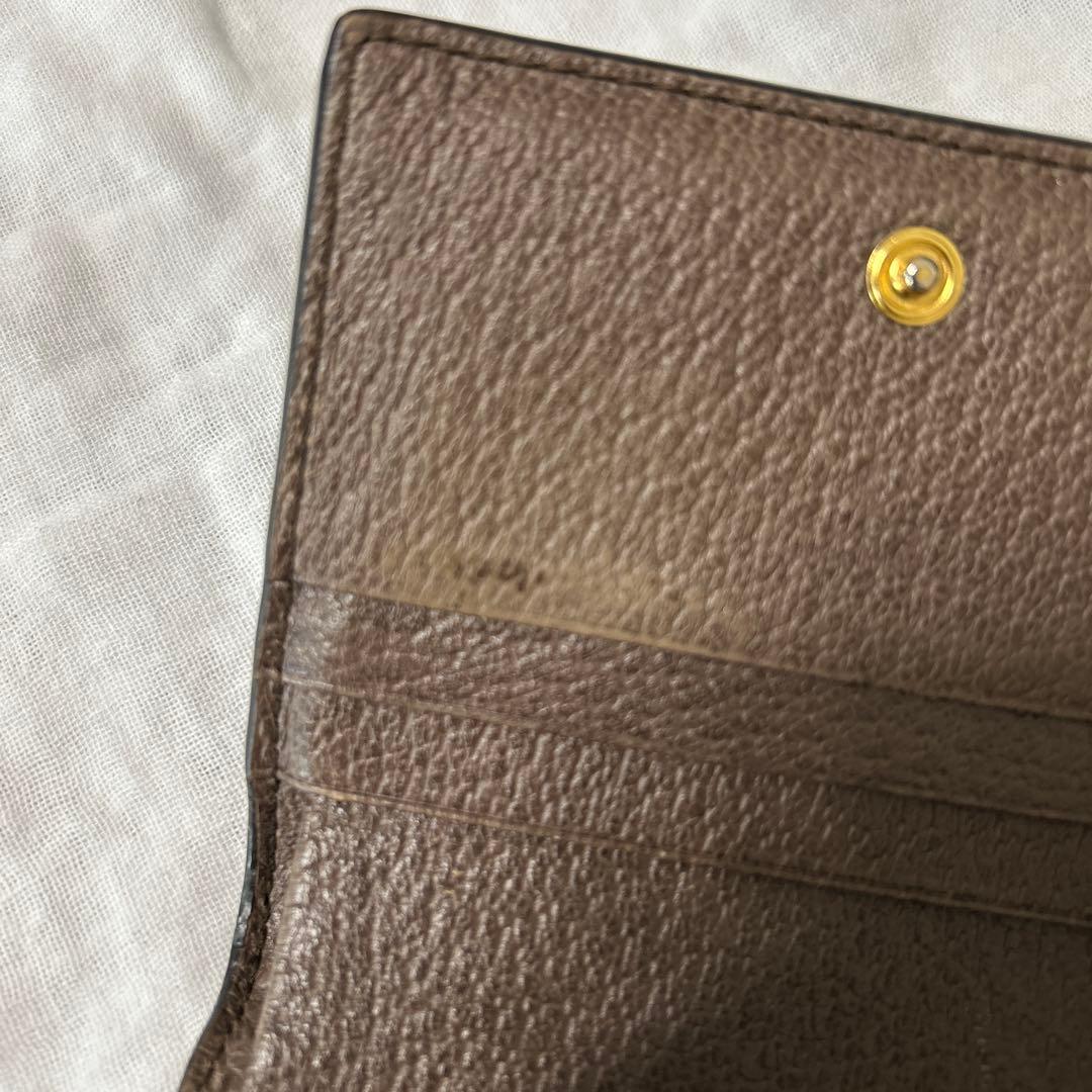 Gucci 二つ折り財布 ベージュキャンバス
