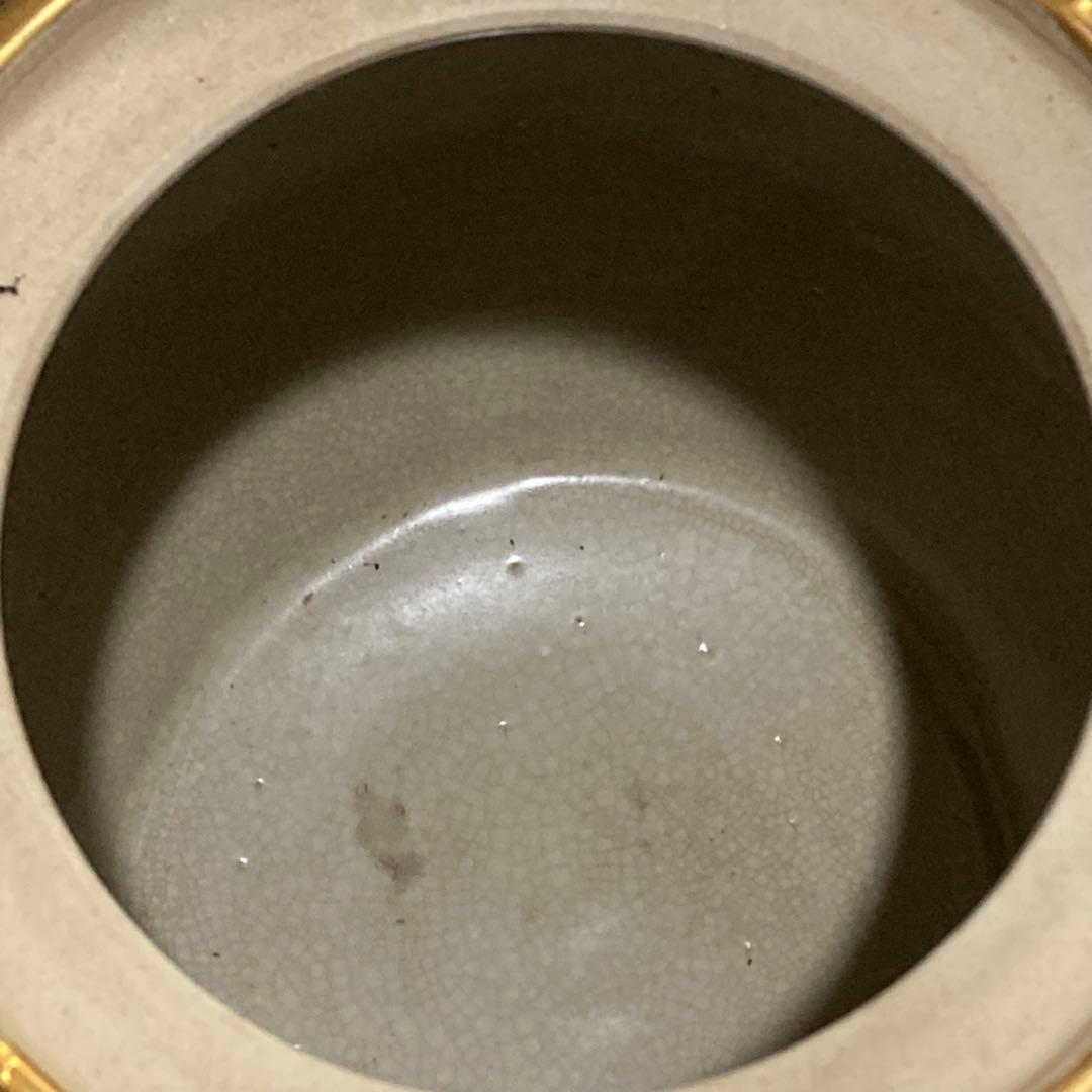 薩摩焼 香炉　薩摩十字　薩摩錦風造　三足　獅子　香炉 香道具　茶道具　古美術