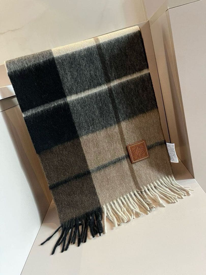 マフラー 30×180cm チェック柄