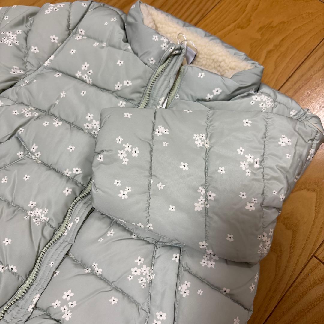 新品未使用⭐︎プチバトー⭐︎花柄中綿入りアウター⭐︎86cm⭐︎