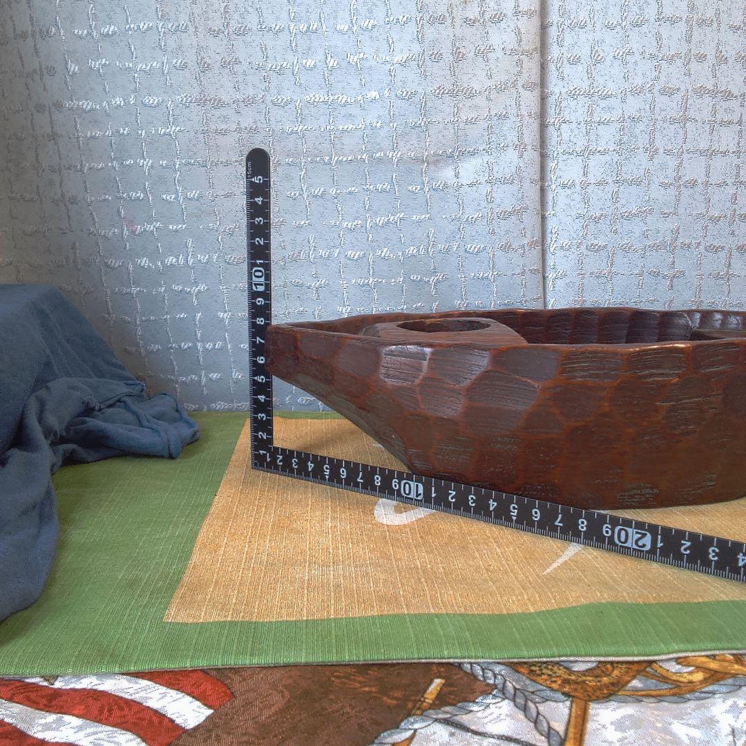 一刀彫？ 花生け？ 骨董 美術 アンティーク