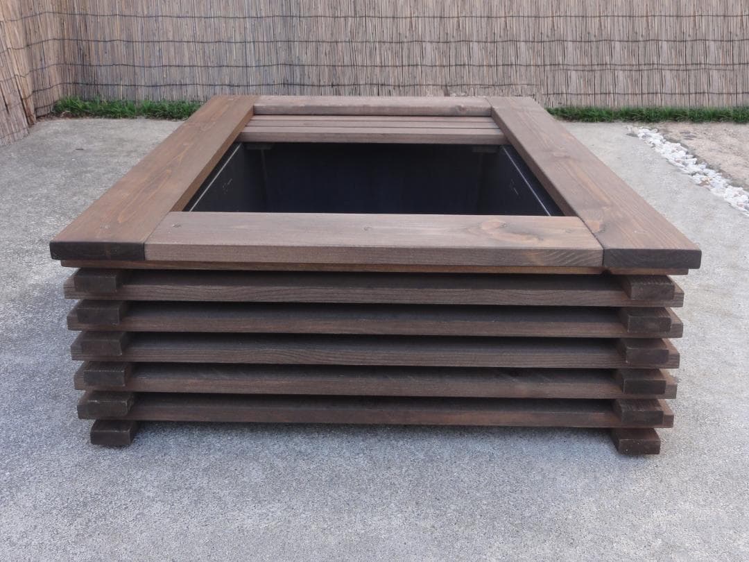 ビオトープ 40L トロ舟＆木枠セット（棚付き）メダカ・金魚飼育用