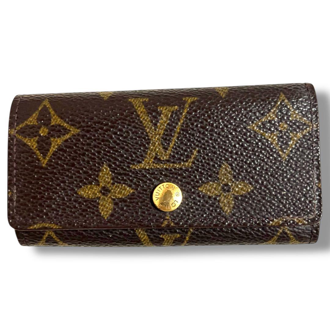 ルイヴィトン　モノグラム　pvc レザー　ミュルティクレ4 キーケース