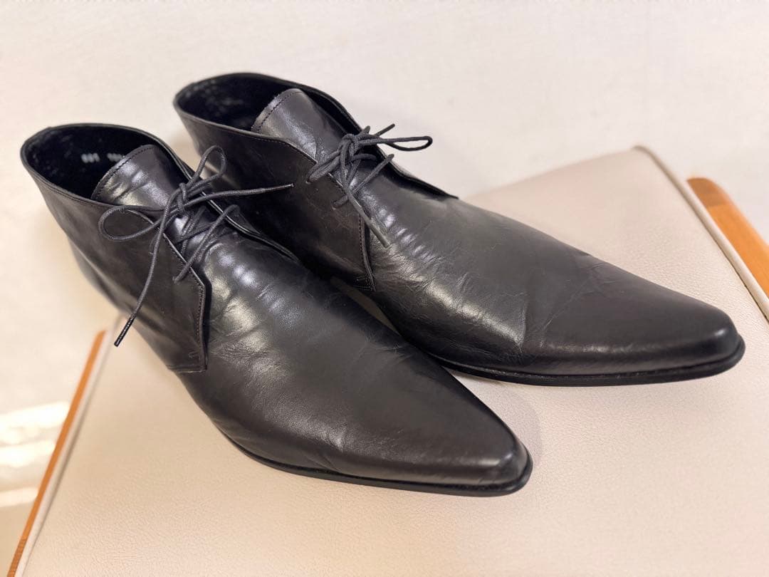 【美品】フープディドゥ ポインテッドトゥ シューズ 27㎝ ブラック