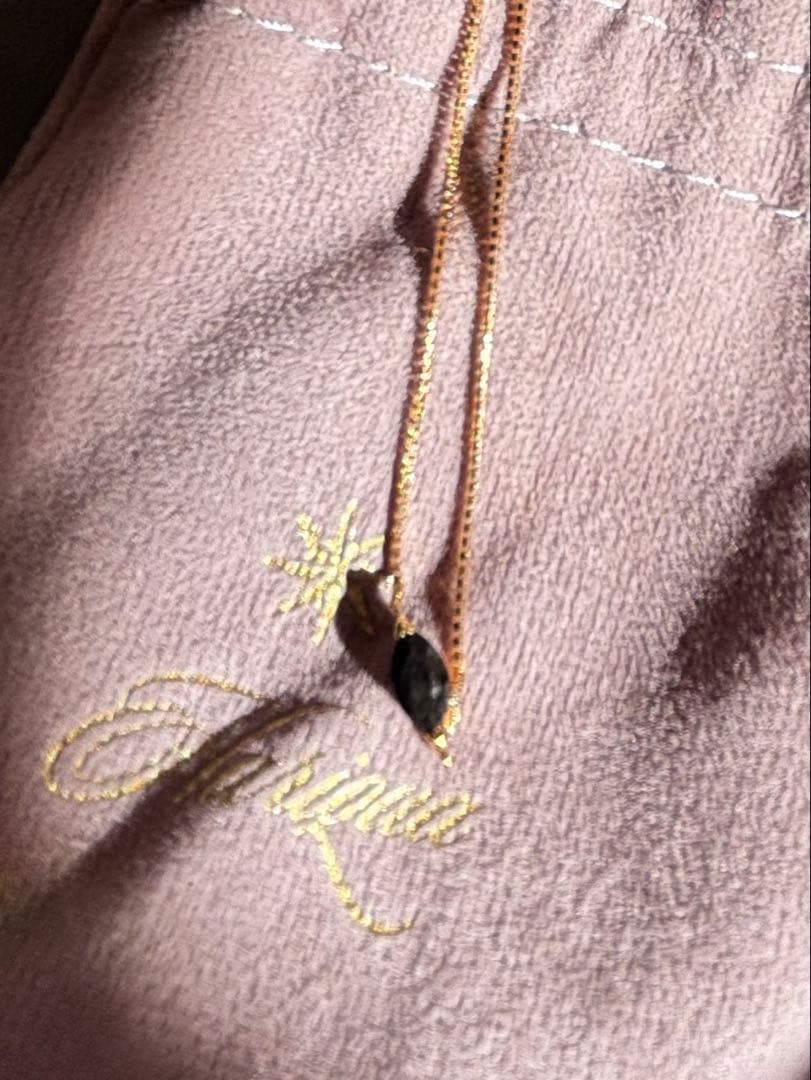 ハリックァ　オブシディアン　k18 アンクレット